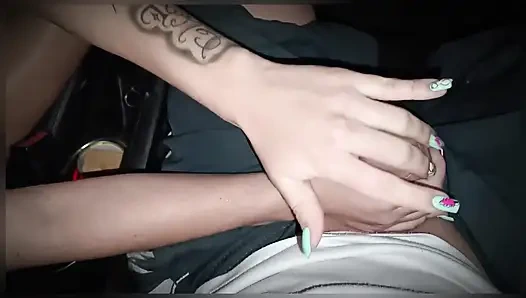Night walk around town and anal creampie with my stepsister's horny slut teen