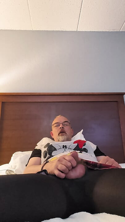 Birthday masturbating in wife's clothes
