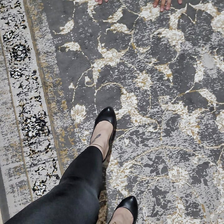 Mistress footjob and shoejob cum