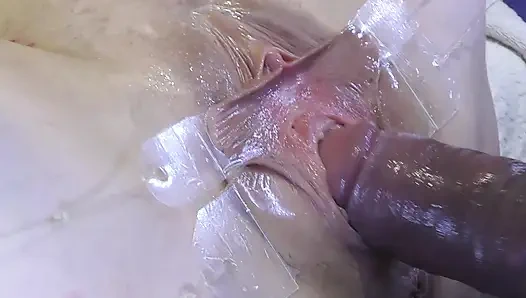 5 Verdammte Muschi Weit Aus Der Nähe Gespreizt