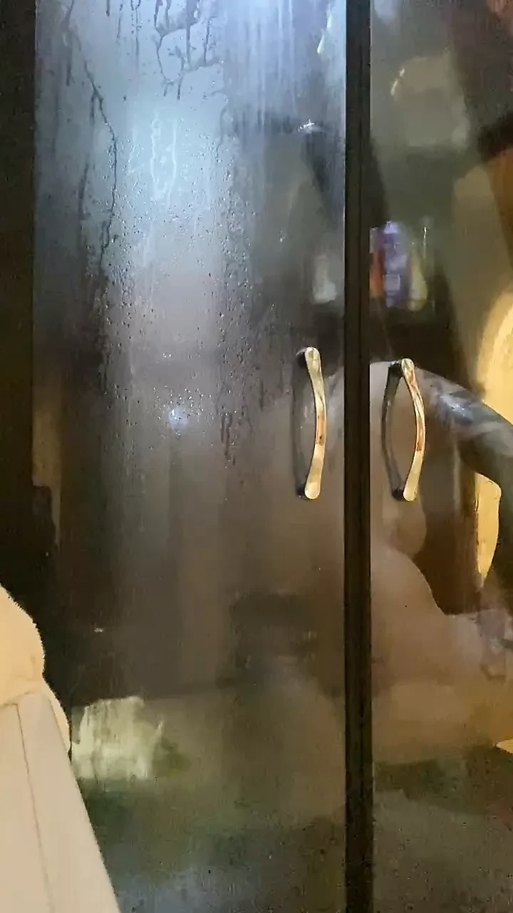 Having fun in the shower with music