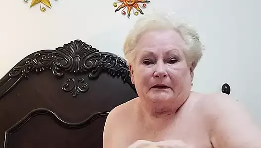 Granny Masturbating with toys