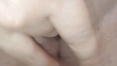 Wet, puffy pussy, very hot, fire with fingers