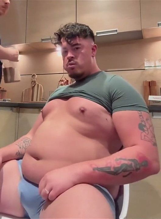 Fat Gainer Boy Fed and Teased