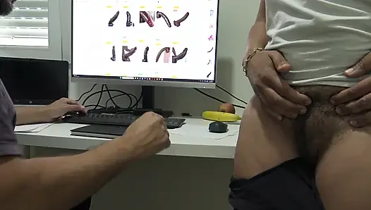 Stepson orders a big black dildo for his real stepmother