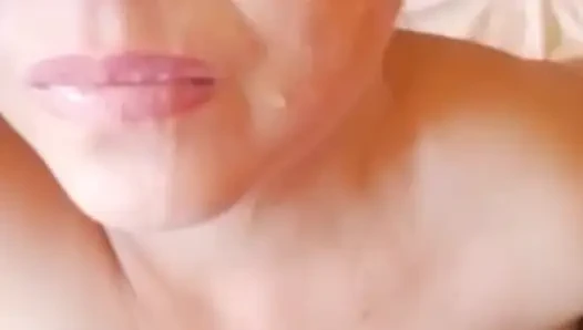 latina deep throat asks for cum on the face