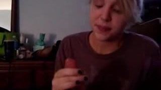 Euro girl 2 Handed Blowjob CIM