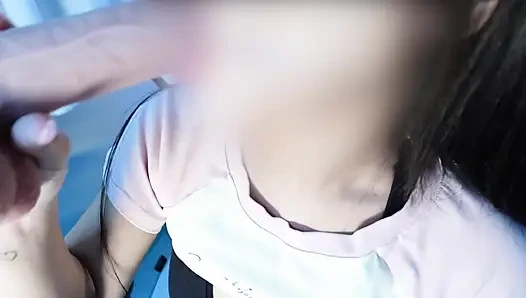 ASMR der japanischen streamerin mit dicken möpsen
