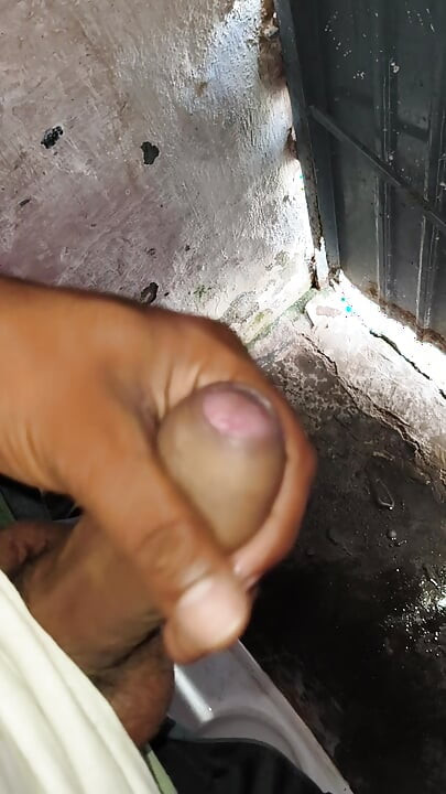 A 22-year-old boy is masturbating with his fist