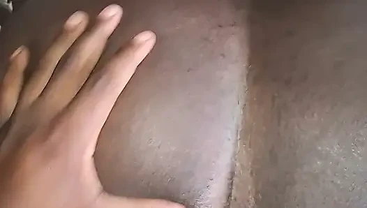 I fuck Josse's big buttocks doggy style on my bed