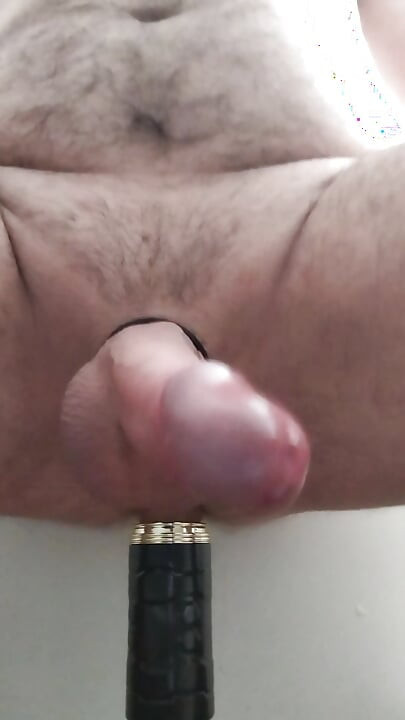 Riding od dildo and cum twice