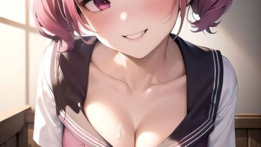 Hentai Anime Art Seduction of a cheeky JK Generated by AI