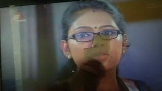 Rebecca Santhosh Cum Tribute Mallu Serial Actress