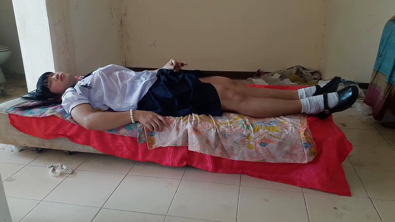 Thai student ladyboy show