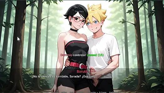 Sarada genießt zum ersten mal