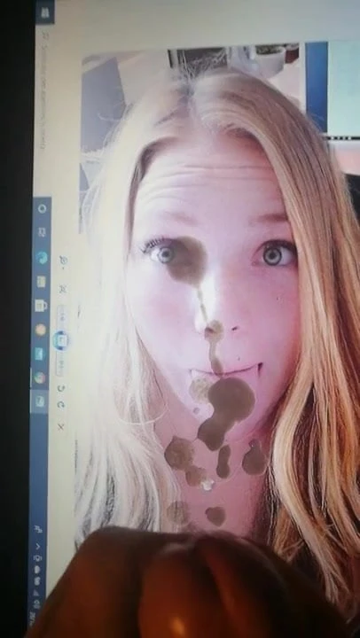 Cumtribute for a nic blonde