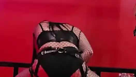 Dominafire, Sklaven Mit Rohrstock Und Pegging