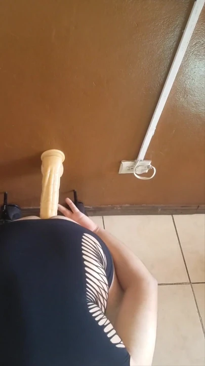 Thrilling moment from "Thick 33 cm dildo for my phat sissy ass"