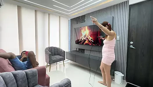 Sis porn video – I Suggest Karaoke to My Big Ass Latina Stepsister so We Don't Get Bored and She Ends up Swallowing My Huge Juicy Cock