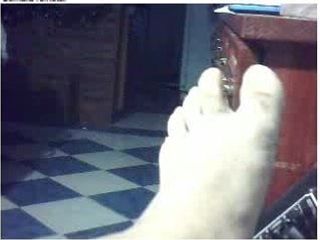 Hetero-Typen Füße vor Webcam # 546
