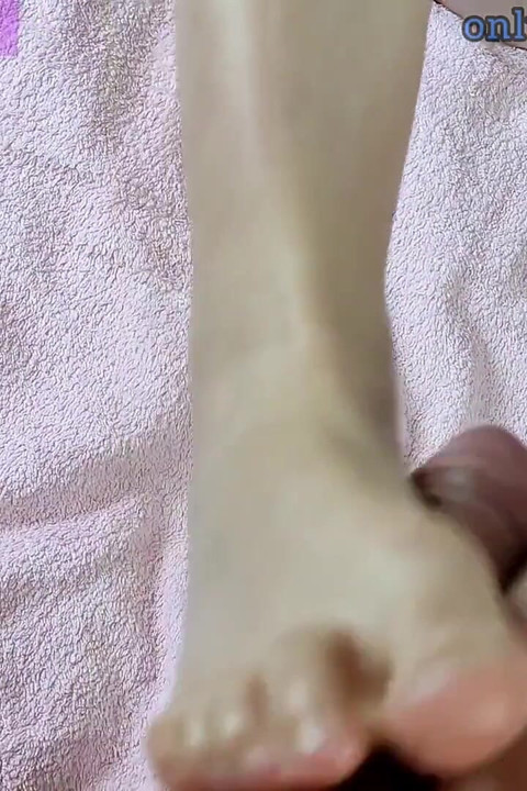 Foot Side Job Foot Fetish Cum on My Feet