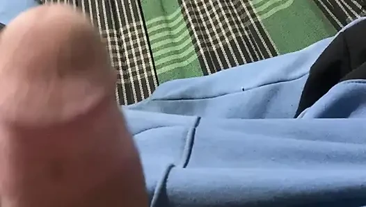 Very horny I had to cum a lot on the net...