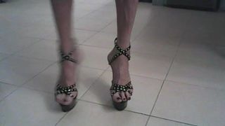 Shynthiah tacones nueva sandalia negra