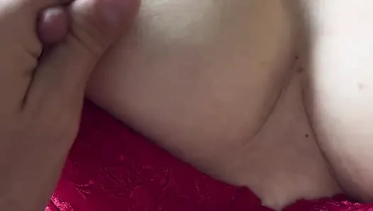 Meine brüste lecken, milk, wenn ein harter schwanz in mir ist