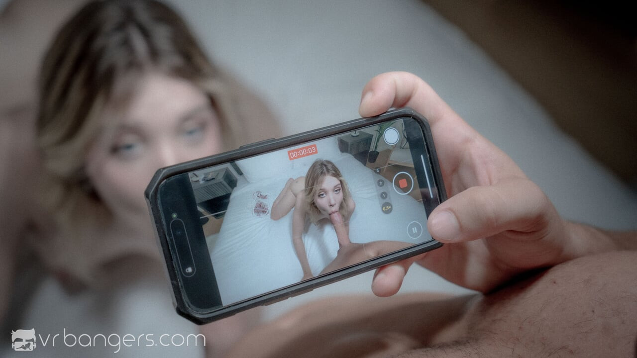 VR Bangers: Teen Blonde in Lingerie Masturbates, Deeply Sucks and Fucks in a Home VR Porn
