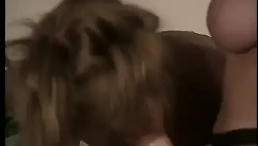 Beautiful sweet lesbians suck wet pussy the nails with a dildo