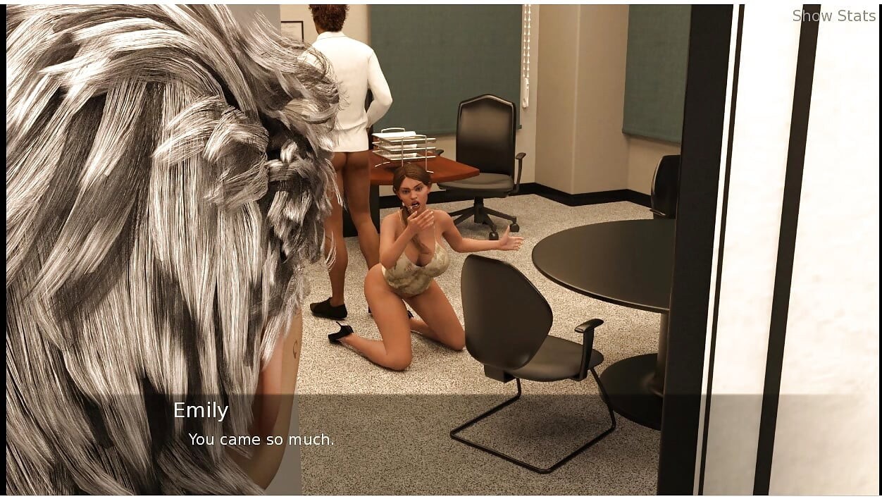 Project hotwife - gameplay - roleplay - taboo - couple do sex in office caught by stranger