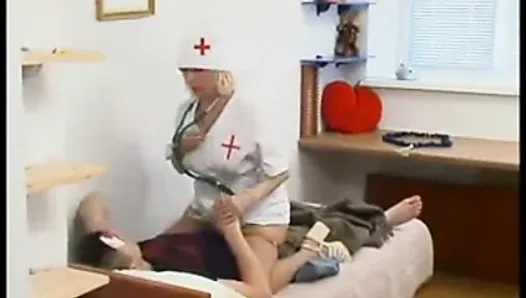 Russian mature nurse