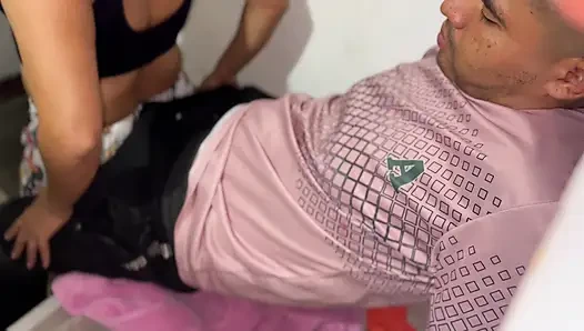 Real recording where my 18-year-old sister-in-law performs oral sex on me