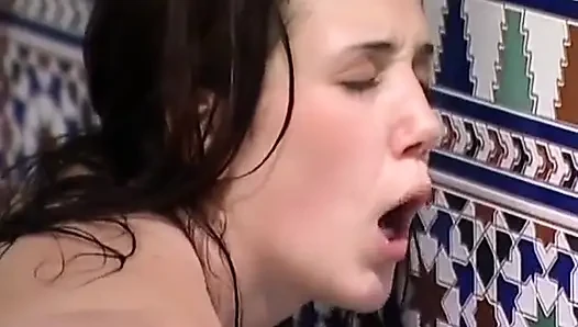 Two French Lesbians Having Fun in Bathtub