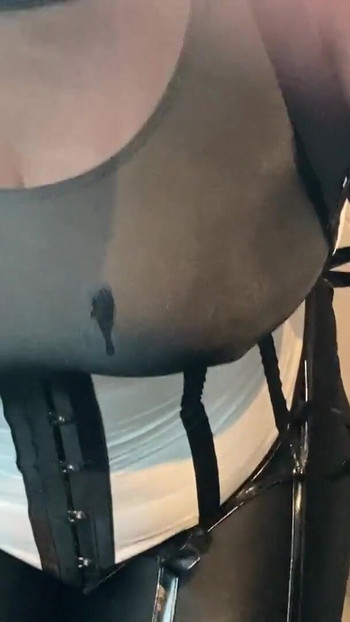 Must-share moment from "Black and White Fetish Pissing, Masturbation and Facial"