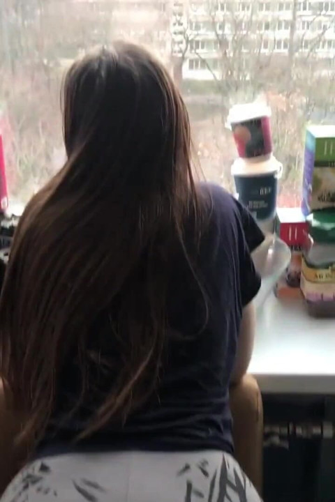 A Sexy Beauty MILF Gives a Deep Blowjob for Breakfast in the Kitchen One Morning - POV Homemade - Lovessie