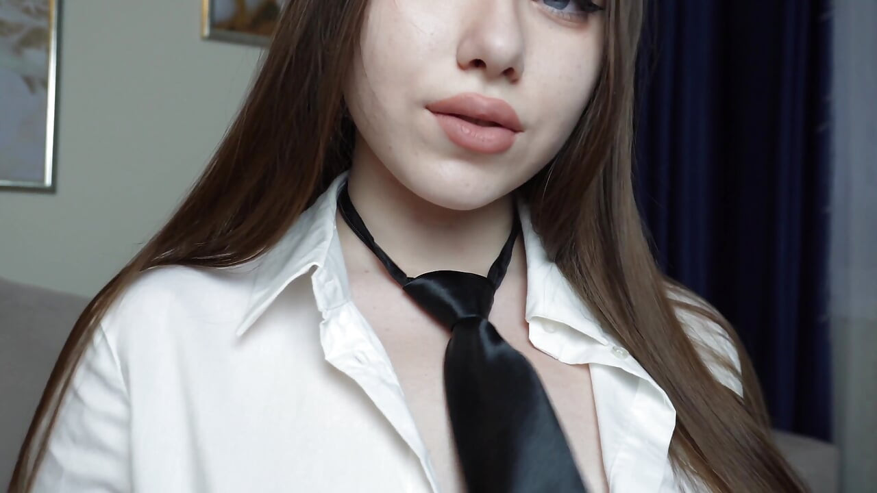 Stepsister Masturbates in Sheer Pantyhose - Solo Pussy Play & Soft Moans