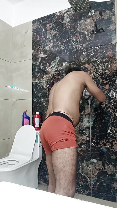 indian desi man sex and show shower shoe and masterbation