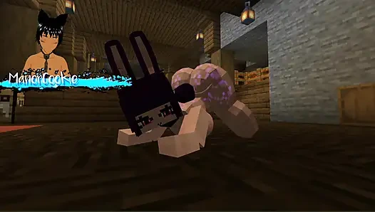 Minecraft Figura - Trying out some new models like this sexy Woman with bunny ears