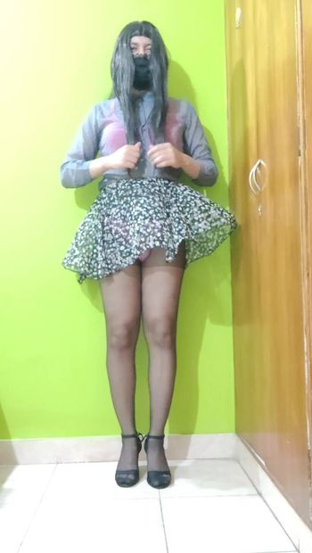 Indian Sissy Shows Herself Off