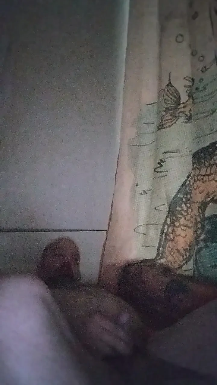 Solo masterbation with homemade cock