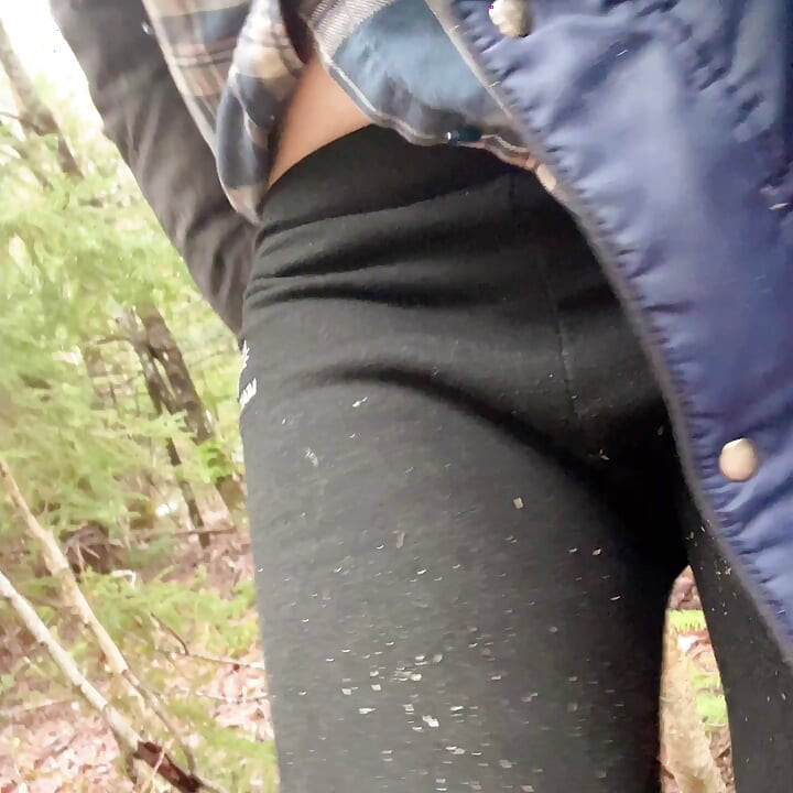 Pussy Pissing Water on the Rock