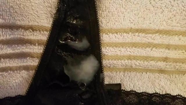 Cumshot on buddy's girlfriends dirty V.S. thong