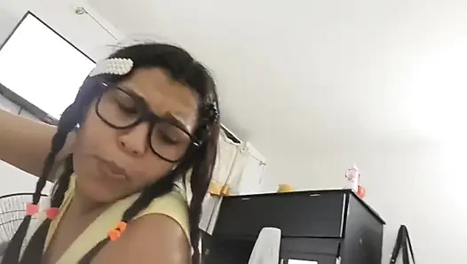 Colombian Was Recording a Porn Video for Her Husband Who Is in New York United States but Ended up Fucking with the Neighbor Ver