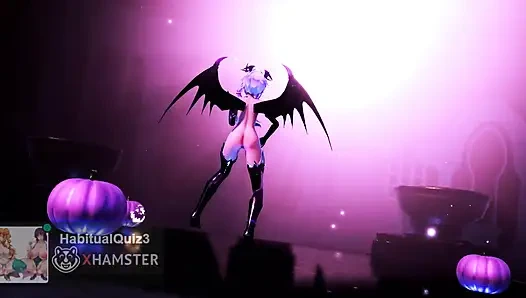 Yukari Succubus Roki Halloween mmd r18 dance 3d hentai ahegao milf bdsm