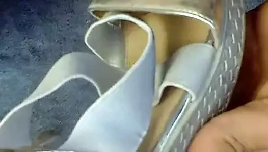 Sandalias plata ayakkabı işi