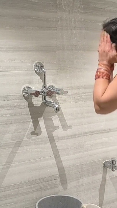 Desi girl Puja baby take morning shower | Clip 1