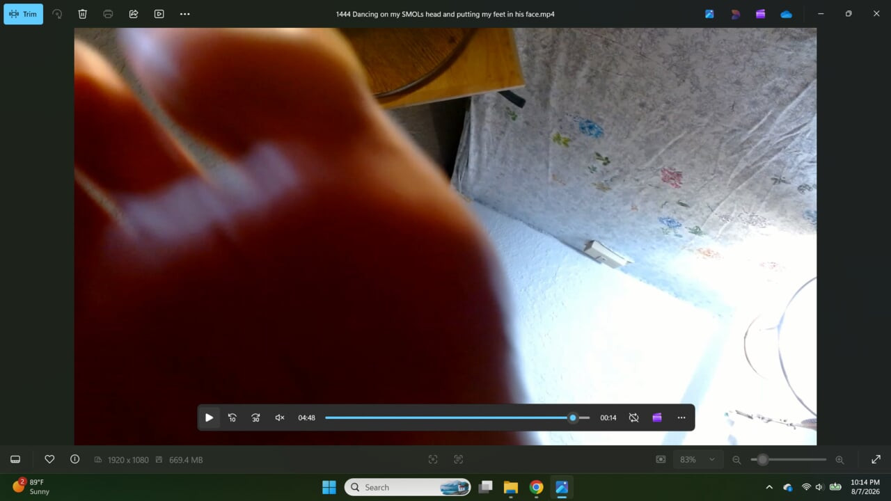 1444 Giantess Dawn in a long video about stepping on tiny smols and not caring...