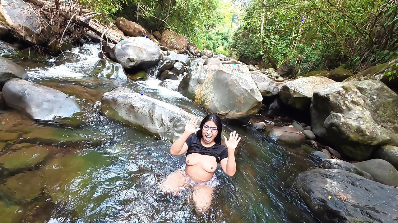 FINAL PART fucking in the river.. SEX IN PUBLIC a madness lets her face be filled with cum