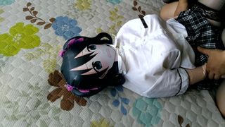 Воздушная кукла-трах Nako и постоянная камшот на лицо снова 2